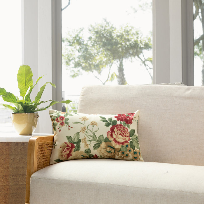 Red Barrel Studio® Michael Penney Floral Printing Rectangular Throw Pillow Cover And Insert